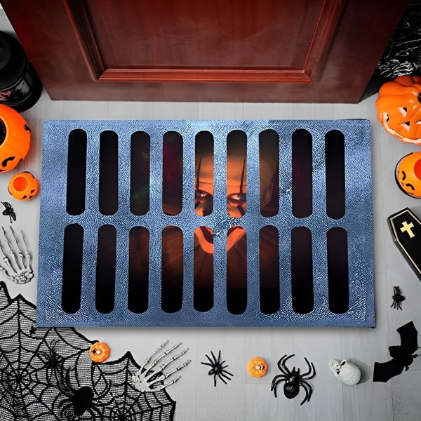 One Piece Halloween -ovimaatto, Halloween-klovniovimaatto, pelottava viemäriklovniovimaatto, Halloween-koriste 3D-kauhuovimaatto - 4060cm
