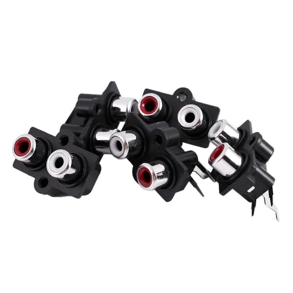 10 stk PCB-monterede 2-position Stereo Audio Video Jack RCA-hun-stik