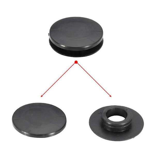 4x Bilmatte Tepper Gulv Festeklips Grips Svart For 6680520