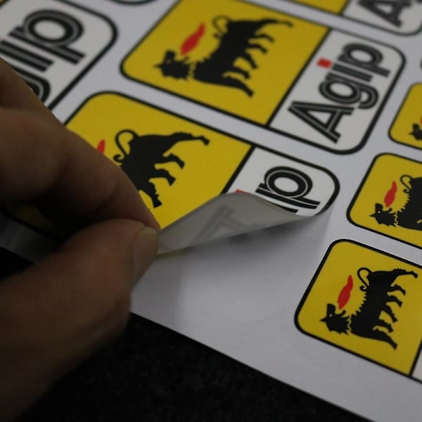 10 auton tarraa, heijastavat, leikatut, lämmönkestävät liimat, jarruille, Agip Agip -jalkatuille