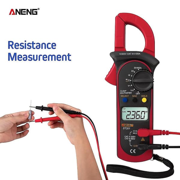 Aneng Digital Klemme Multimeter ST201 2000 Tællinger Meter Ammet