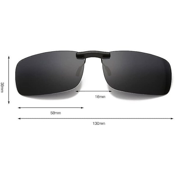 Polariserte solbriller for brillebrukere Overdimensjonerte solbriller med brilleveske for menn
