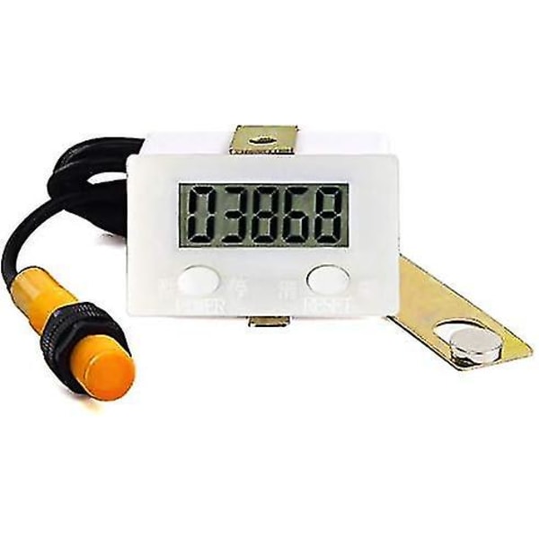 Digital 0-99999 Räknare 5 Siffror Plus Upp Mätare + Närhetssensor Sensor Med Magnetisk