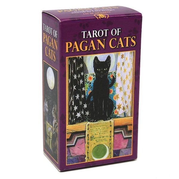 Tarotkortspil, Pagan Cats Tarot-kortspil med spådomsspil, Familiefestfavorit