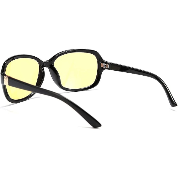 Klassiske Kvinders Natbriller Kørende Anti Refleks Wrap Around Gule Solbriller C4