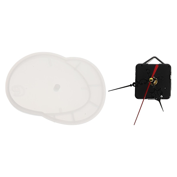 1 set DIY-klockform DIY-silikonform väggklockform hantverksformar för presentbutik