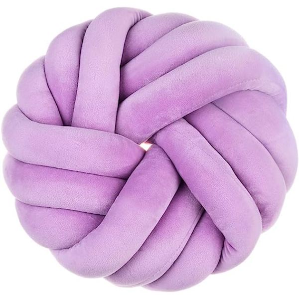 Knutkudde 14X14 Dekorkuddar för Soffa Stol Kudde Soffa Kno Purple