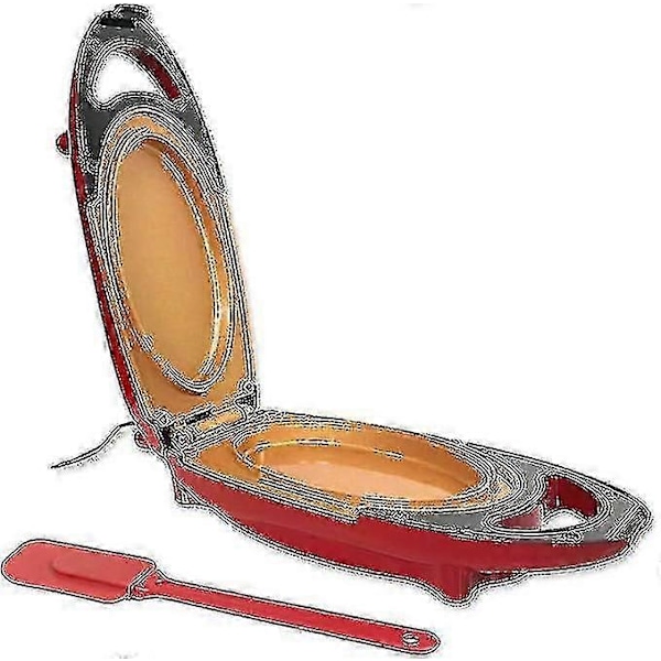 Omeletpande - Bærbar elektrisk stegeplade - To pladers omeletpande med non-stick belægning