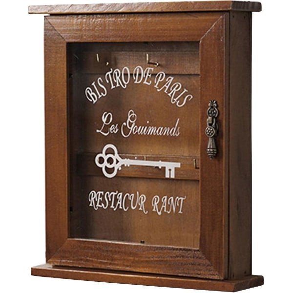 Key Cabinet Key Box Wooden Storage Box Wall-mounted Key Box Key Box Home Improvement Safe Box