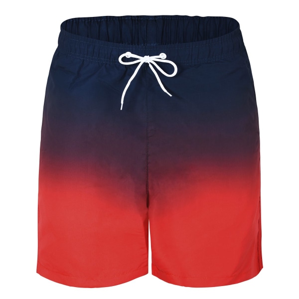 Badebukser til mænd Hurtigtørrende svømmeshorts med meshfor Funny Beach Sh Red S