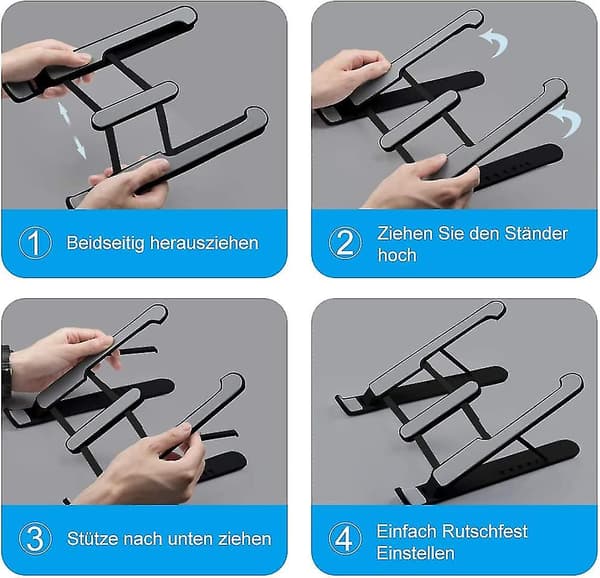 Höjdjusterbart laptopstativ Laptopstativ halkfritt stativ Justerbart notebookstativ