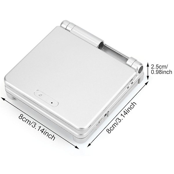 Skyddande ABS-fodral för Nintendo Game Boy Advance Gba Sp, reservdelar, silver