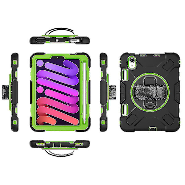 Vihreä - sopii Apple Ipad Mini6 6. sukupolven silikonikoteloon