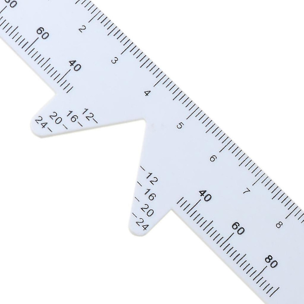 4-pack PD-linjal Optisk Vernier Pupillär Linjal Avståndsmätare Oftalmologiskt Verktyg