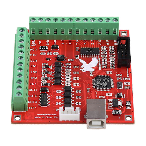 4-akselinen Mach3-askelmoottorin ohjauskortti Breakout-levy USB-liitäntä