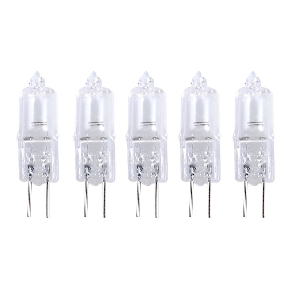 5 stk. 5w 12v 2900k G4 Base Bi-pin Krystallampe Halogenpærer