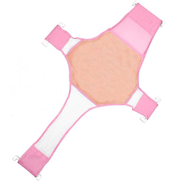 Nyfødt Baby Bade Sæde Støtte Net Badekar Sling Bruse Mesh Bade Vugge Ringe Til Kar (badekar Ikke Inkluderet)(blå) ,pink