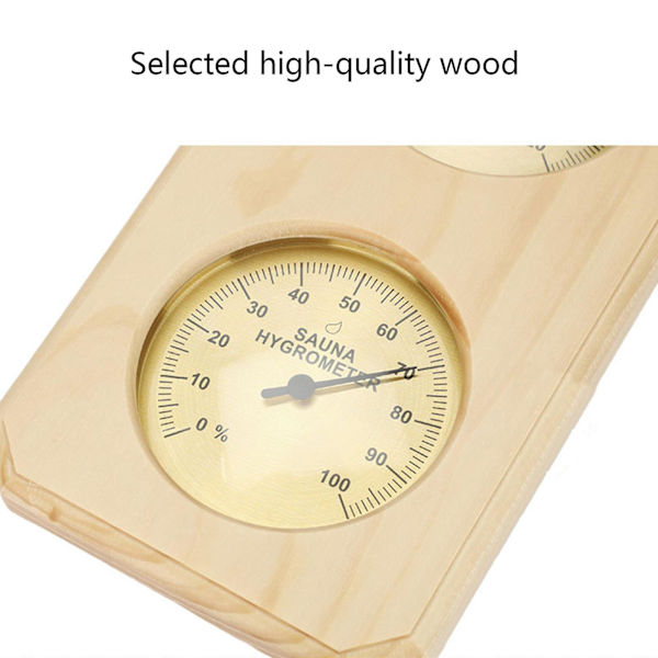 Bastutemperaturtermometer Basturumstermometer & Hygrometer Dubbel Display