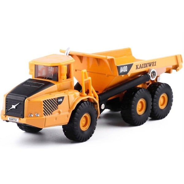 Alloy 1:87 Skala Dump Truck Diecast Konstruksjonskjøretøy Biler Lastebil Leker Modell E06f