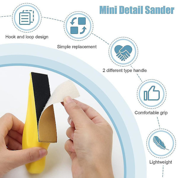 Og Sandpapirsett, Mini For Arbeid Finger For Håndverk Mini For