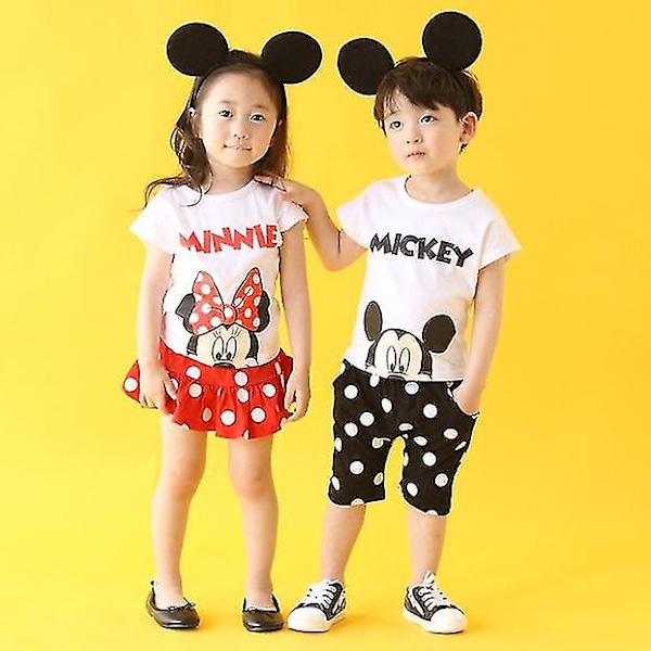 4 kpl Mickey Mouse -korvakoristeita, Minnie Mouse -korvakoristeita, Naisten ja Tyttöjen Mickey Mouse -korvakoristeita
