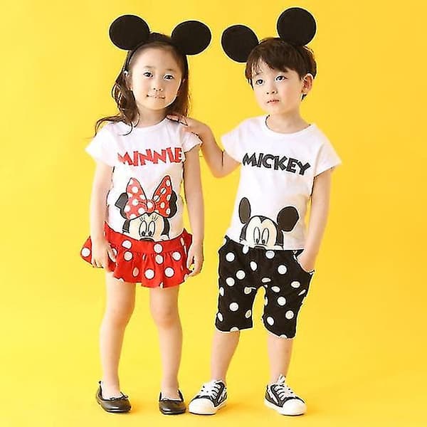 Sett med 4 Mickey Mouse Øre Hodebånd Minnie Mouse Øre Damer Jenter Mickey Mouse Øre