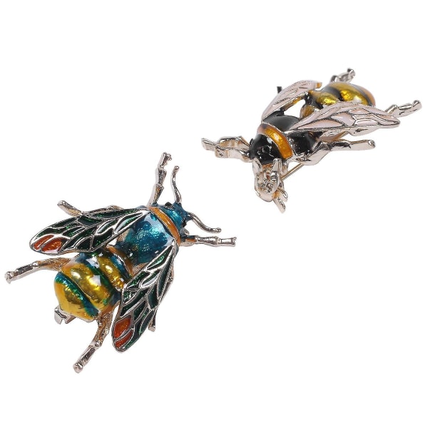 3 stk Ny stil Vintage Bee Brosjer Unisex Insekt Metall Brosje Pin Kvinner Og Menn Smykker Liten Badg