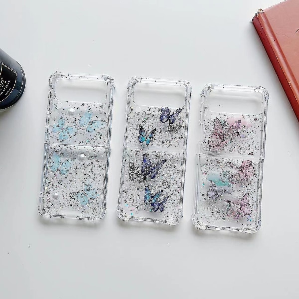 Butterfly TPU-telefondeksel for Samsung Galaxy Z Flip3