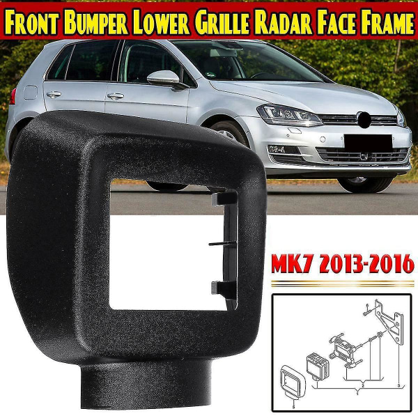 Abs Front Bumper Nedre Grill Sensor Deksel For-golf Mk7 2013-2016 Front Grille Rader 5g0907225a9b9