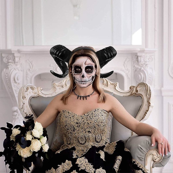 Lammassarven pääpanta metsäeläinten cosplay-valokuvanäyttely Halloween-pukujuhliin