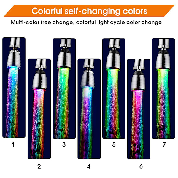 Led-belysning Vatten Rgb Färgförändring 360