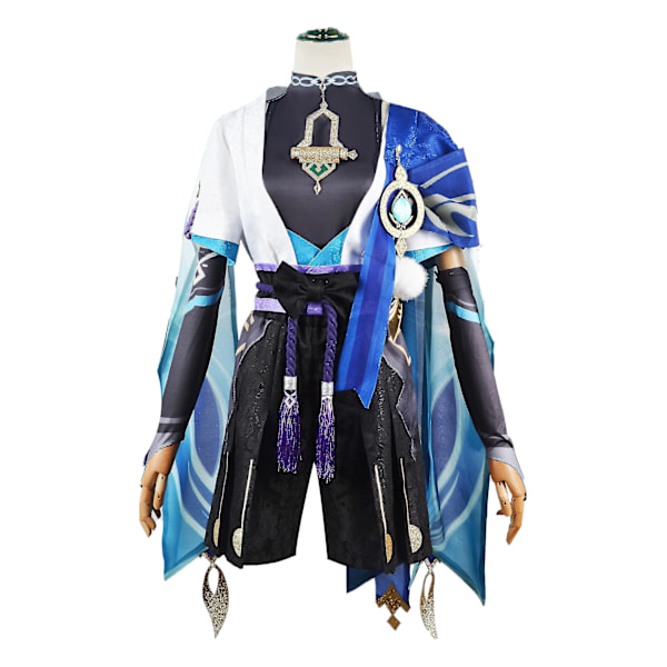 Scaramouche Cosplay Genshin Impact Kostym Peruk Hatt Full Set Anime Halloween Genshin Cosplay Wanderer Kostym Uniform För Mänprompt