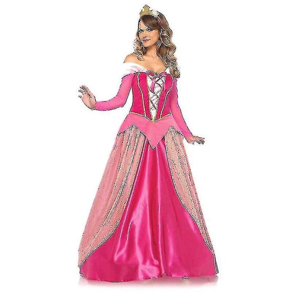 Voksen Aurora Princess kjole kostume til kvinders Halloween cosplay kjole