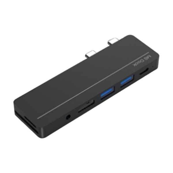 Type-c adapterhubbdock for Surface Pro X/pro8 USB-dokkingsstasjon - kompatibel dataoverføring Pd