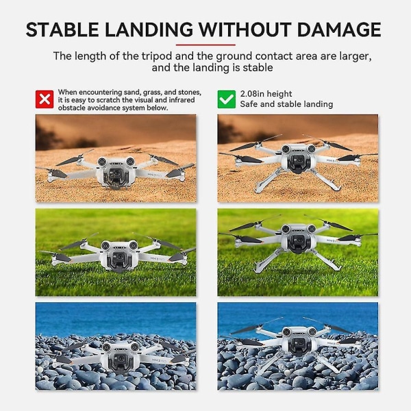 On Water Landing Skid Float Kit Udvidelse til Mini 3 Pro Drone Vand Landing Gear Træningsudstyr Acc