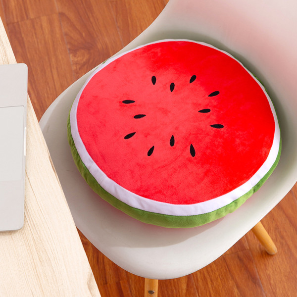 Söt vattenmelon kramkudde bekväm och handkänsla present till jul födelsedag round 30cm