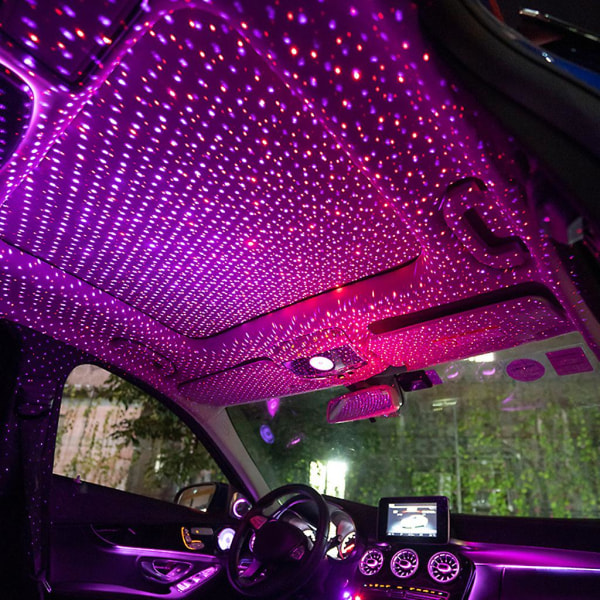 Automaattinen kattokatto Värikäs tähti yövalot Projektori tunnelmavalaisin auton yläosa