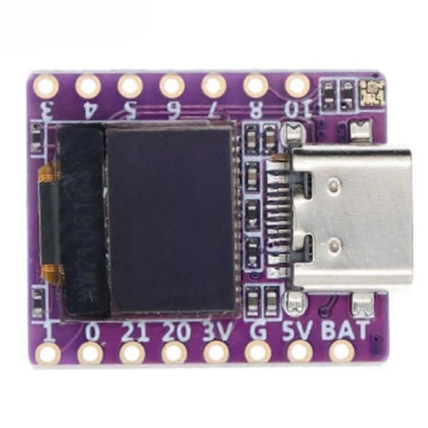 ESP32 Utvecklingskort ESP32-C3 0.42 Tum LCD-skärm WiFi Bluetooth för Micropython (med LCD)