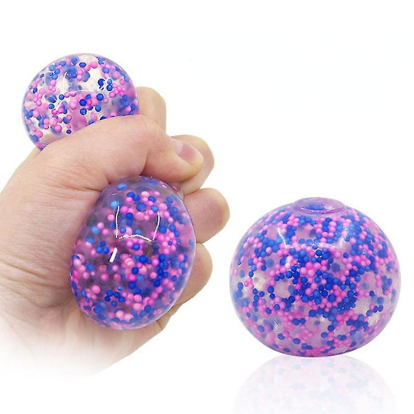 Ventilationsdruva boll-partikel boll klämboll kreativ dekompressionsventil leksak pink