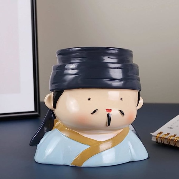 Poet Cartoon Pen Holder Storage Resin Decorations Cute Fashion Children's Studen