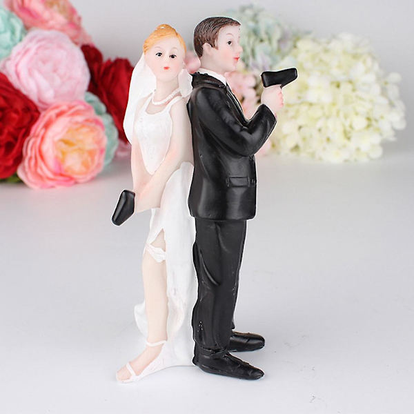 Super morsom brud og brudgom bryllupskake Topper Figur Home