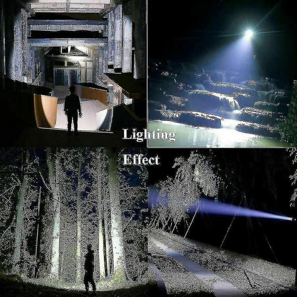Super kirkas taskulamppu Led-taskulamppu USB-ladattava taktinen