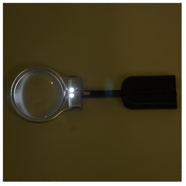 Lupa Microscopio Soporte Pregable 3x 60mm Luz Led Relojero