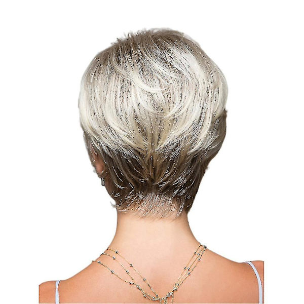 Rett Klippet Lagdelt Pixie Boycut Frisyrer Kort Blond Dame