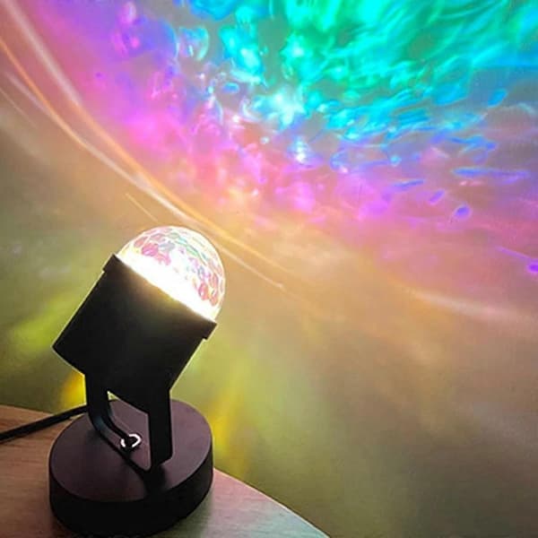 Velosphere Lampe, 3D Holografisk Vann Krusning Romantisk Atmosfære Lamper White basic