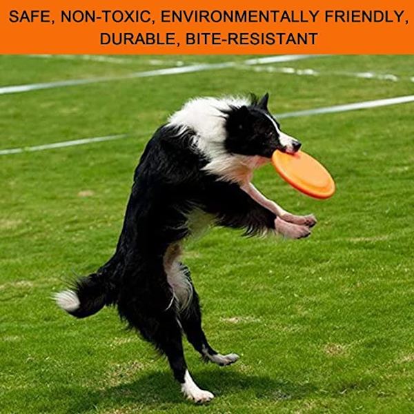 Koirafrisbee, kumifrisbee, koirafrisbeelelu, lemmikkifrisbee, koirafrisbee ulkoilma-interaktiivista viihdettä ja koulutusta varten, 1 kpl (oranssi)