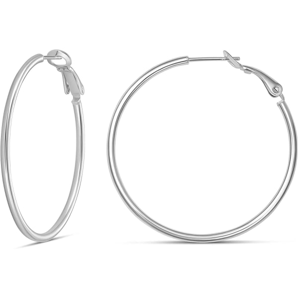 Women's Earrings Hoop Earrings 925 Sterling Silver Hypoallergenic