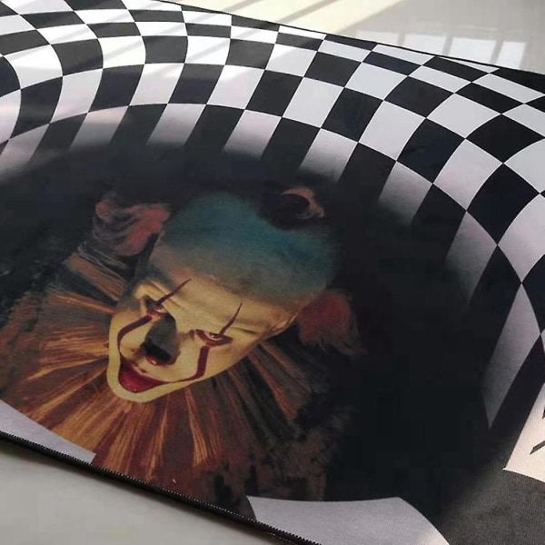 Clown Trap Visuaalinen matto Olohuoneen lattiamatto 3d Halloween Matto Viemäri Kaivon cover Clow