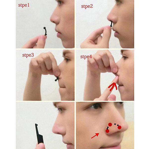 3-i-1 Nose Up Lifting Kit - Reshaping Clip & Corrector Tool, oppnå ønsket neseform
