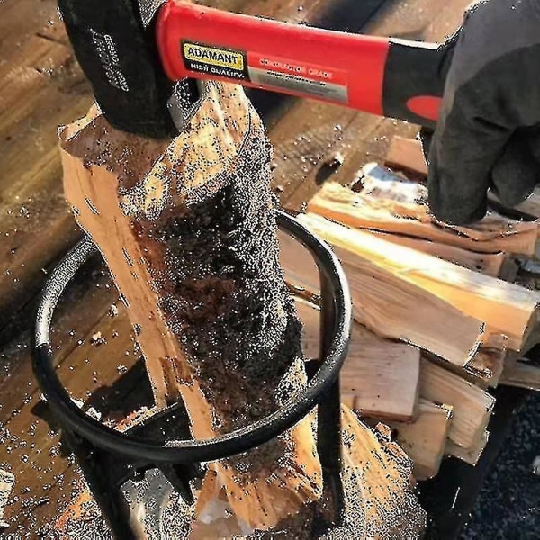 Brændekløver Heavy Duty Trækløver Støbejern Manuel protokol Splitter Træ 19,2 cm